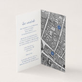 白い離れ青の方向結婚の円 (内部)