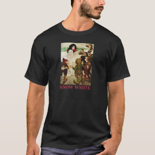 白い雪および7人の小びと Tシャツ