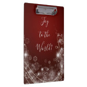 白い雪が赤く染まる世界の喜び クリップボード (右)