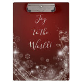 白い雪が赤く染まる世界の喜び クリップボード (正面)