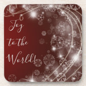 白い雪が赤く染まる世界の喜び コースター (正面)