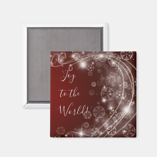 白い雪が赤く染まる世界の喜び マグネット (正面/裏面)