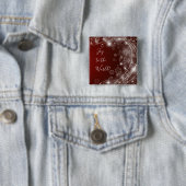 白い雪が赤く染まる世界の喜び 缶バッジ (インサイチュ)