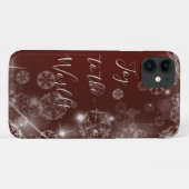 白い雪が赤く染まる世界の喜び Case-Mate iPhoneケース (裏面(横))