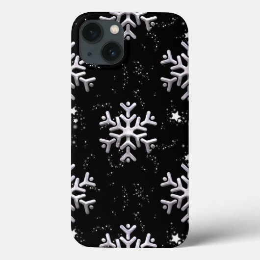 白い雪が黒 Case-Mate iPhoneケース (裏面)