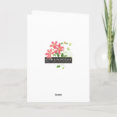 白い雪だるまが緑の1月の誕生日カード カード (裏面)