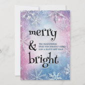 白い雪と明エレガントるいメリー雪 シーズンカード (正面)