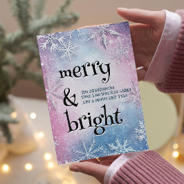 白い雪と明エレガントるいメリー雪 シーズンカード