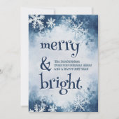 白い雪と明エレガントるいメリー雪 シーズンカード (正面)
