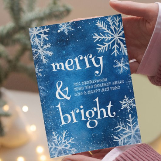 白い雪と青と明メリーるい シーズンカード