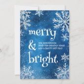 白い雪と青と明メリーるい シーズンカード (正面)