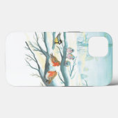 白い雪の冬の鳥 Case-Mate iPhoneケース (裏面 (横))