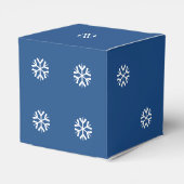 白い雪の結晶で六面型ダイスサイコロビーフボックス フェイバーボックス (裏面サイド)