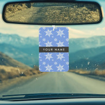 白い雪の結晶，青，あなたの名前，パーソナライズ