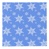 白い雪の結晶,青,あなたの名前,パーソナライズ フォトキューブ (正面)