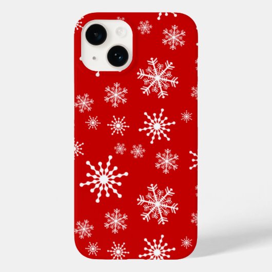 白い雪の結晶 Case-Mate iPhoneケース (裏面)