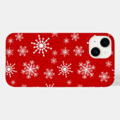 白い雪の結晶 Case-Mate iPhoneケース (裏面 (横))