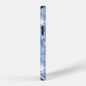 白い雪の結晶 iPhoneケース (右側面)