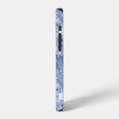 白い雪の結晶 iPhoneケース (左側面)