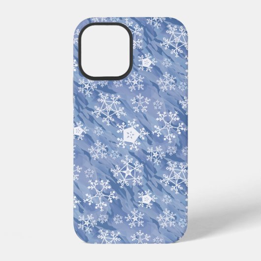 白い雪の結晶 iPhoneケース (裏面)