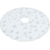 白い雪片の木のスカート ブラッシュドポリエステルツリースカート (アングル)