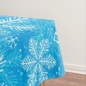 白い雪片パターン テーブルクロス (インサイチュ)
