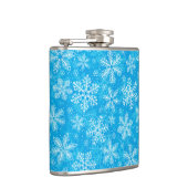 白い雪片パターン フラスク (右)