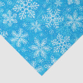 白い雪片パターン 薄葉紙 (詳細)