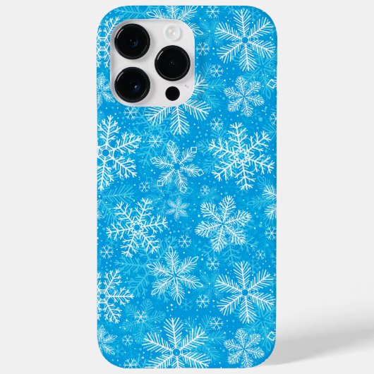 白い雪片パターン Case-Mate iPhoneケース (裏面)