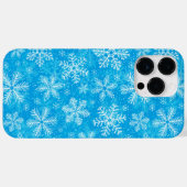 白い雪片パターン Case-Mate iPhoneケース (裏面 (横))