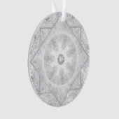 白い雪片 オーナメント (正面)