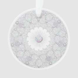 白い雪片 オーナメント
