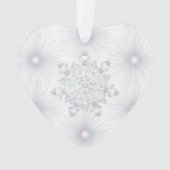 白い雪片 オーナメント (裏面)