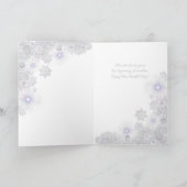 白い雪片 カード (内部)