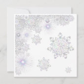 白い雪片 カード (正面)