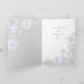 白い雪片 カード (内部)