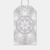 白い雪片 ギフトタグ (裏面)