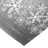 白い雪片、クリスマスランナーテーブルクロス ショートテーブルランナー (コーナー)