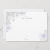 白い雪片 シーズンカード (裏面)