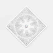 白い雪片 スタンダードランチョンナプキン (角)