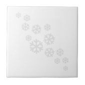 白い雪片 タイル (正面)