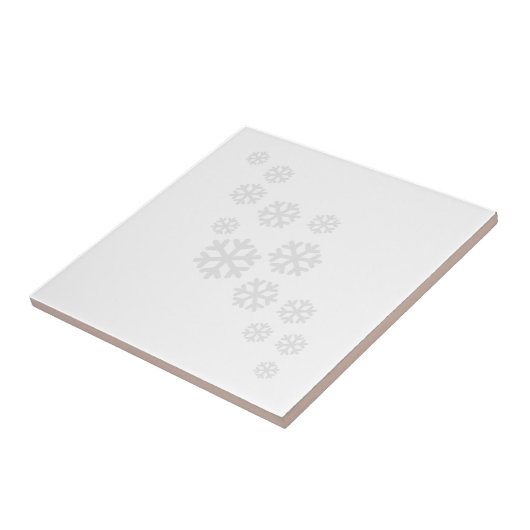 白い雪片 タイル (側面)