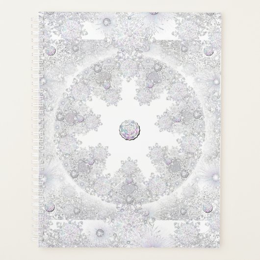 白い雪片 プランナー手帳 (正面)