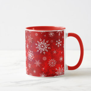 白い雪片 マグカップ