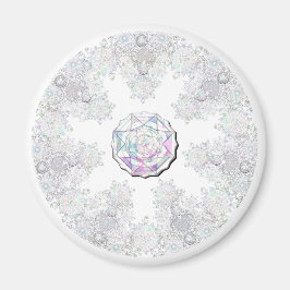 白い雪片 マグネット