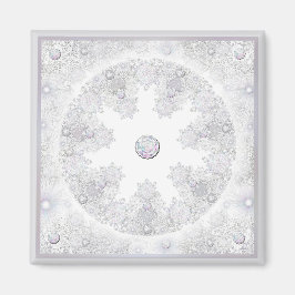 白い雪片 マグネット