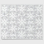 白い雪片 ラッピングペーパー (フラット)