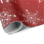 白い雪片 ラッピングペーパー (ロールコーナー)
