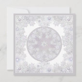 白い雪片 招待状 (正面)