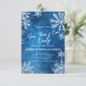 白い雪片 青い年越しパーティー 招待状 (スタンド正面)